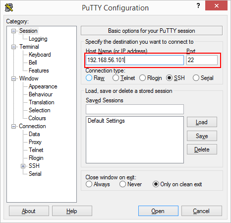 Install SSH and Git on Linux (Continuous integration part 2) images/09-instalar-ssh-git-linux-configurar-maquina-desenvolvimento-windows-integracao-continua/180-putty-connect-server.png