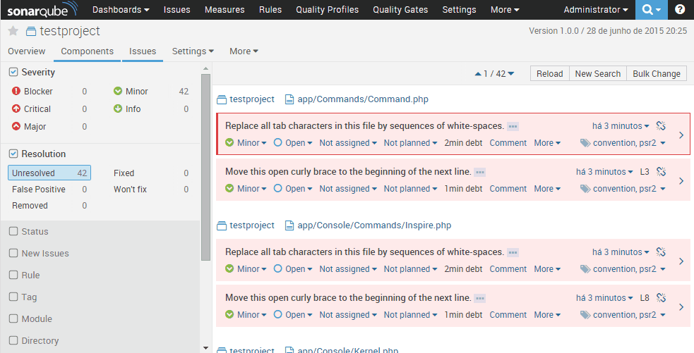 Analyse a Laravel 5 (PHP) project with SonarQube images/14-analyse-php-laravel-5-project-multilanguage-with-sonarqube/240-sonarqube-after-analysis-issues.png