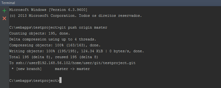 Instalar SSH e Git em Linux (Integração contínua parte 2) images/09-instalar-ssh-git-linux-configurar-maquina-desenvolvimento-windows-integracao-continua/176-git-push-origin-master-terminal.png